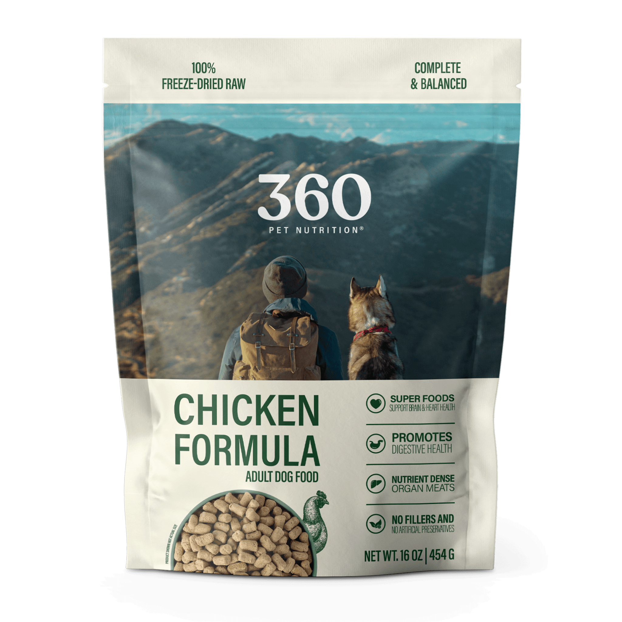 Freeze-Dried Dog Food, Chicken Formula
