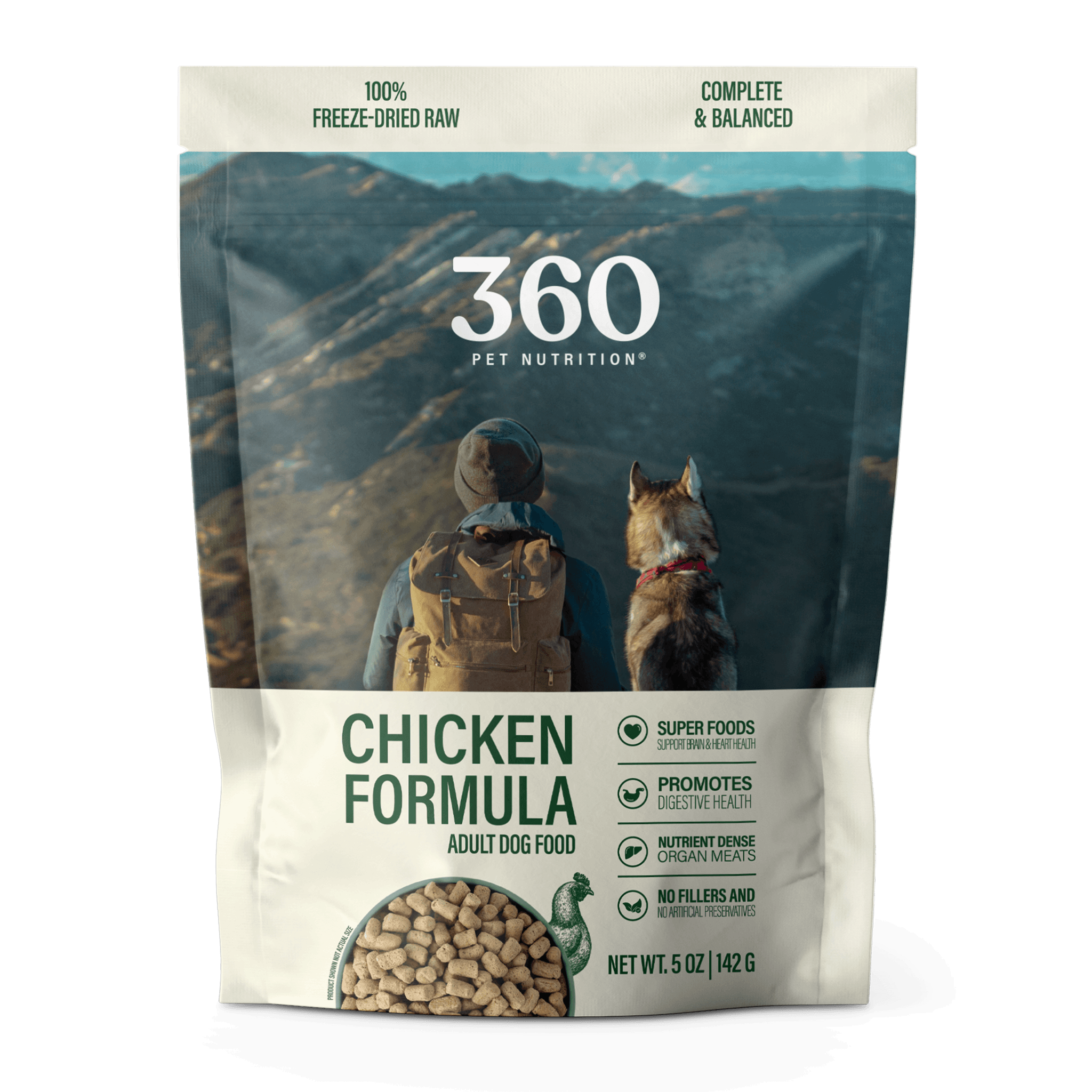 Freeze-Dried Dog Food, Chicken Formula