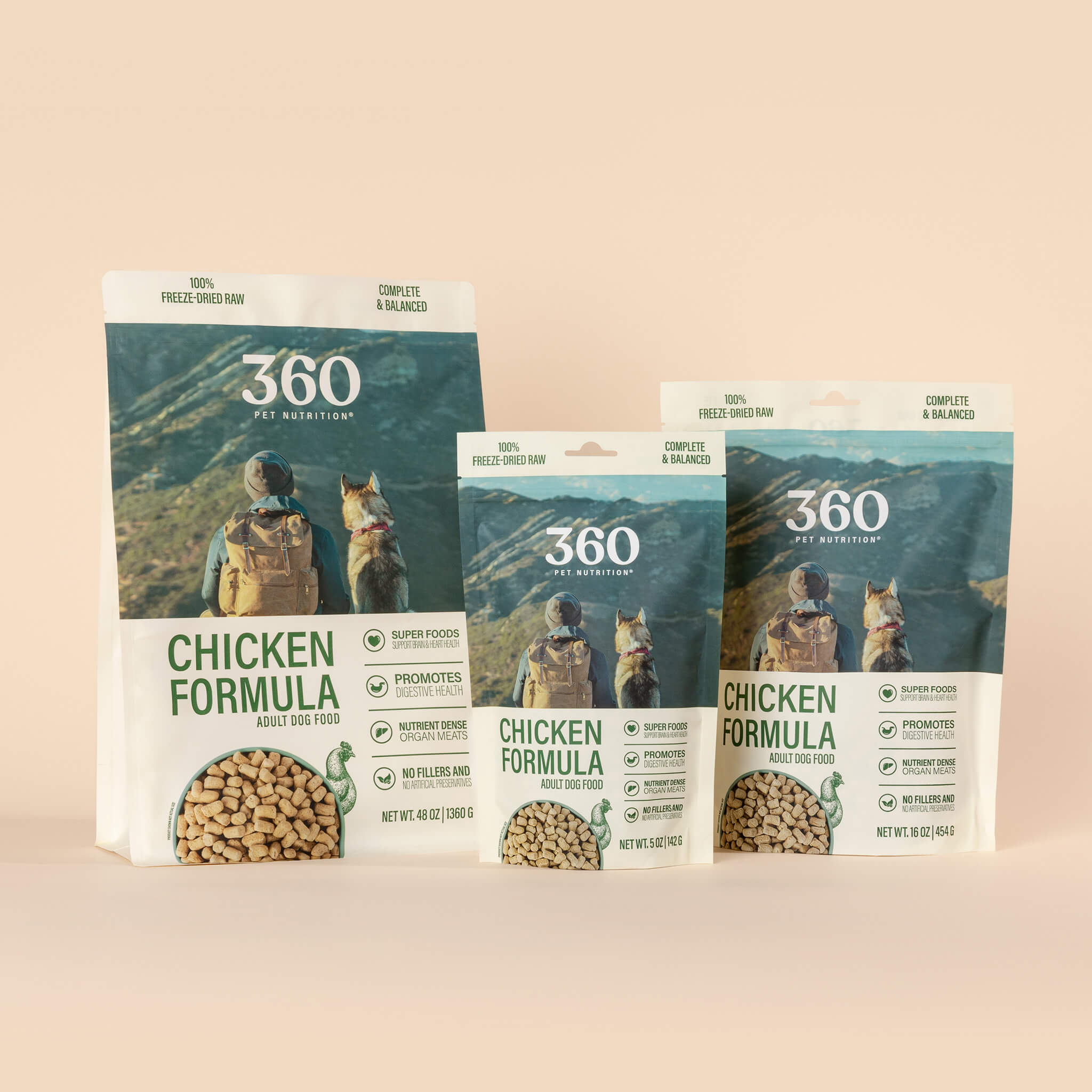 Freeze-Dried Dog Food, Chicken Formula
