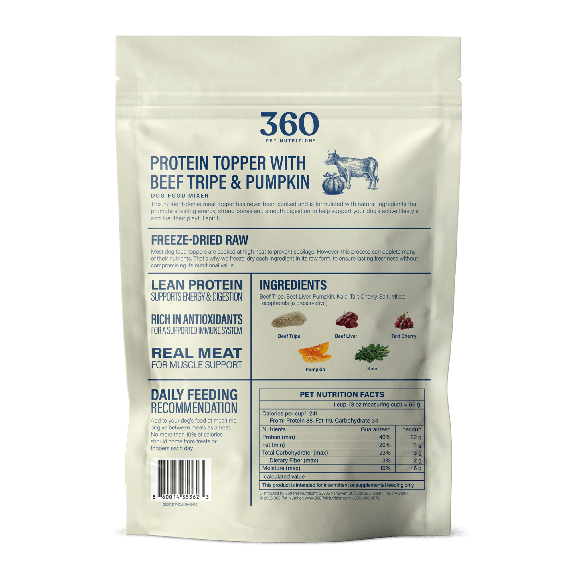 Protein Topper with Beef Tripe & Pumpkin