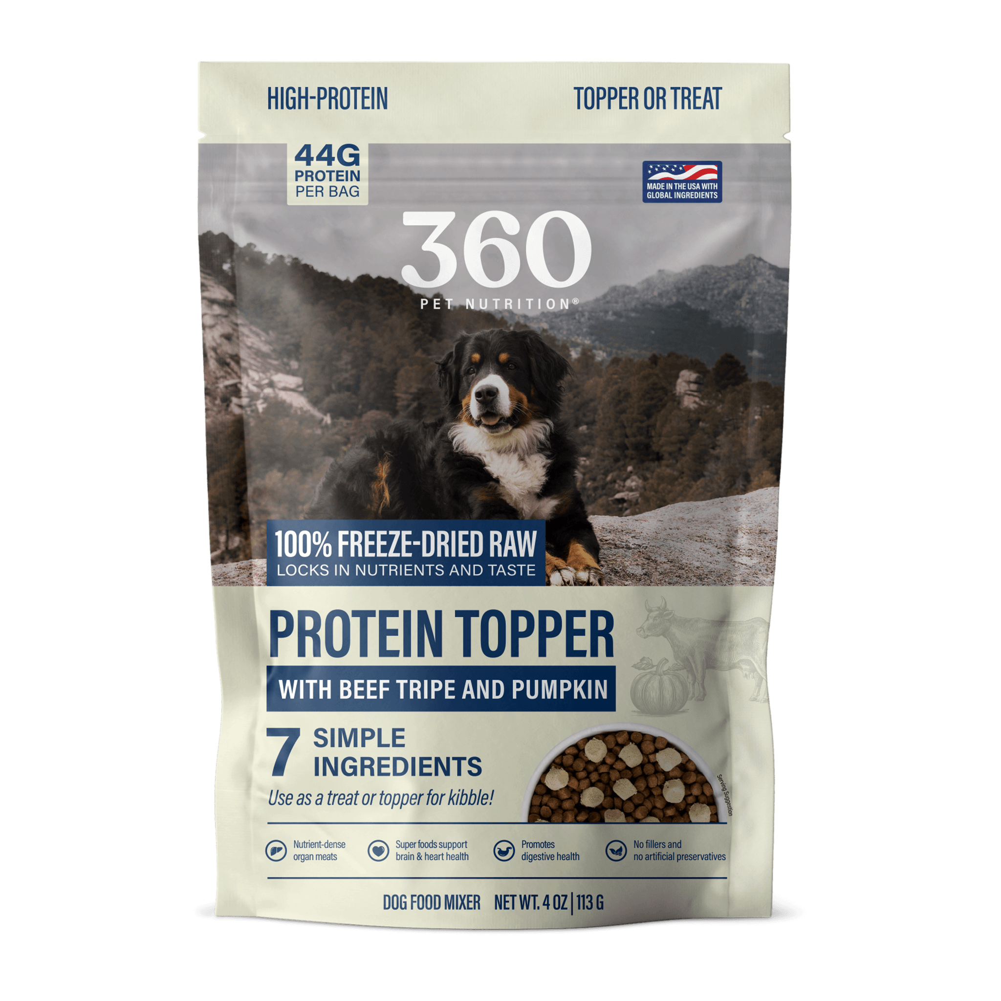 Protein Topper with Beef Tripe & Pumpkin
