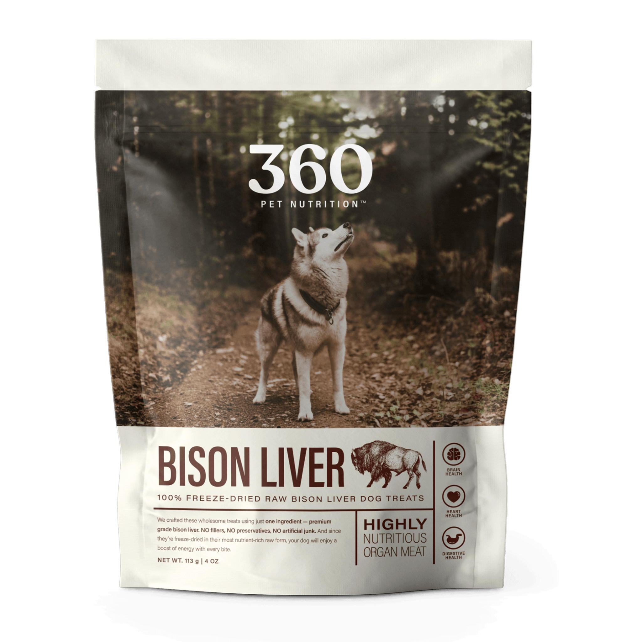 Freeze-Dried Raw Bison Liver Dog Treats