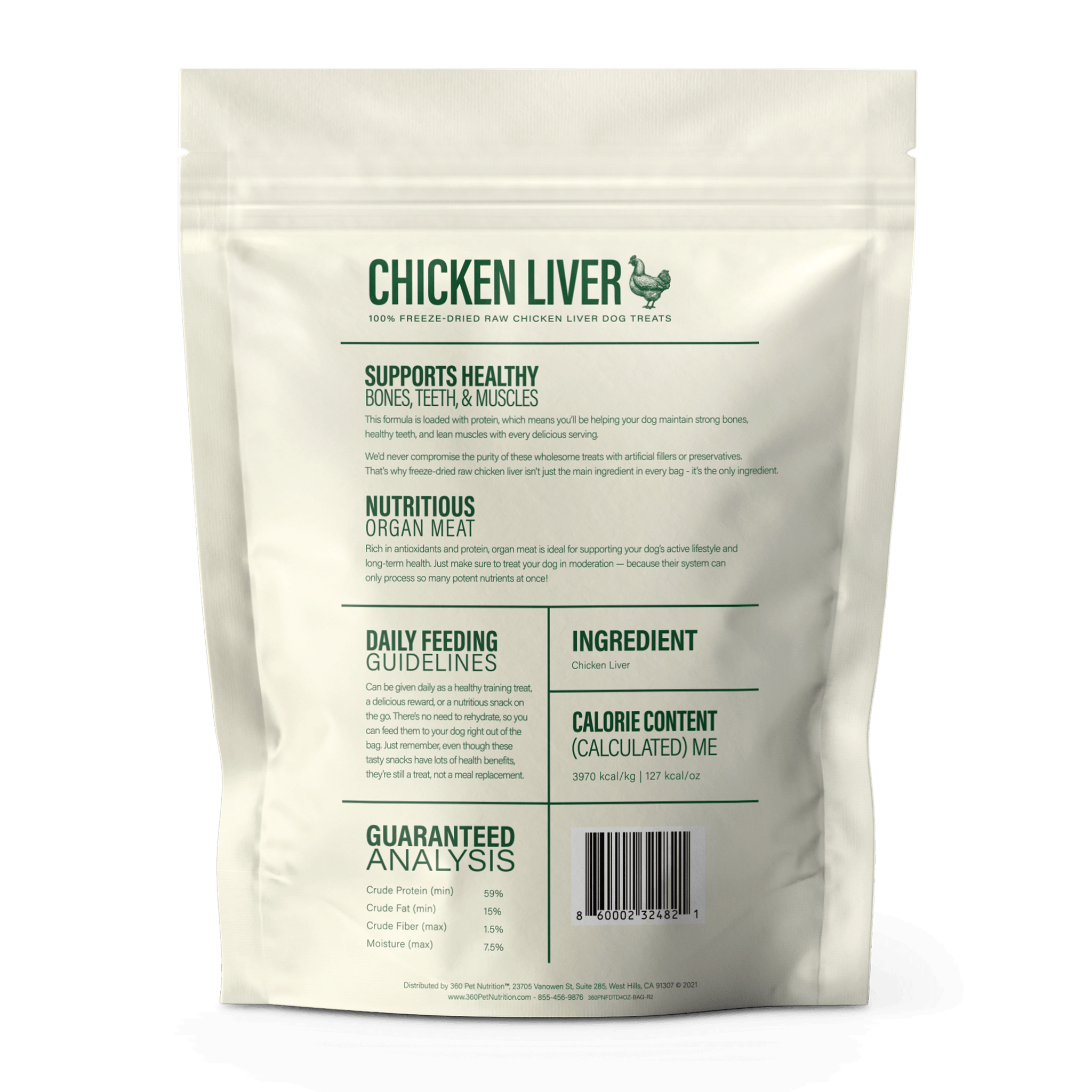 Freeze-Dried Raw Chicken Liver Dog Treats